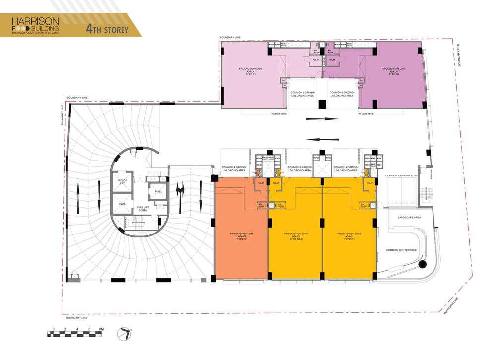 Harrison Food Building Level 4 floor plan layout