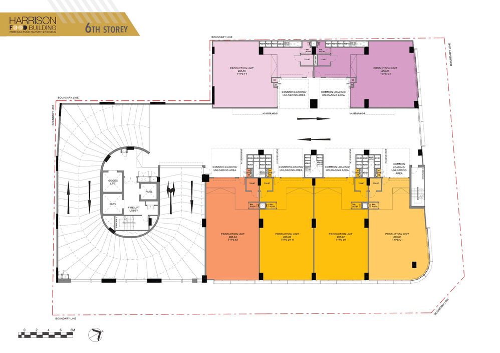 Harrison Food Building Level 6 floor plan layout