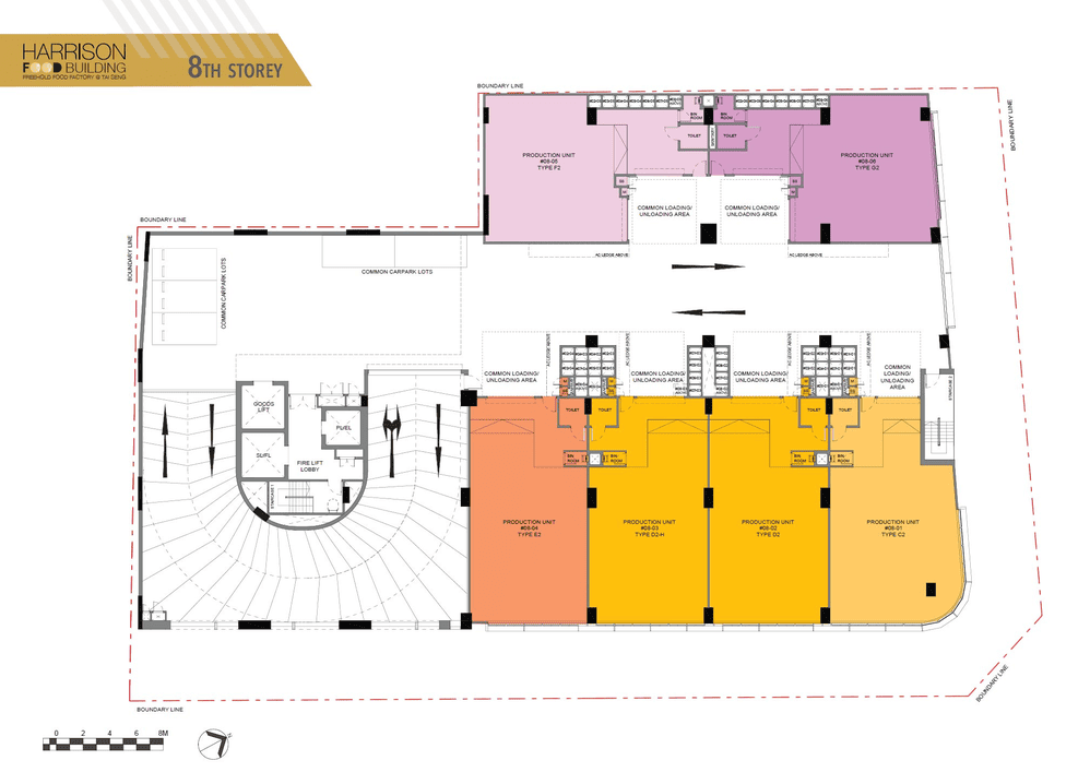 Harrison Food Building Level 8 floor plan layout