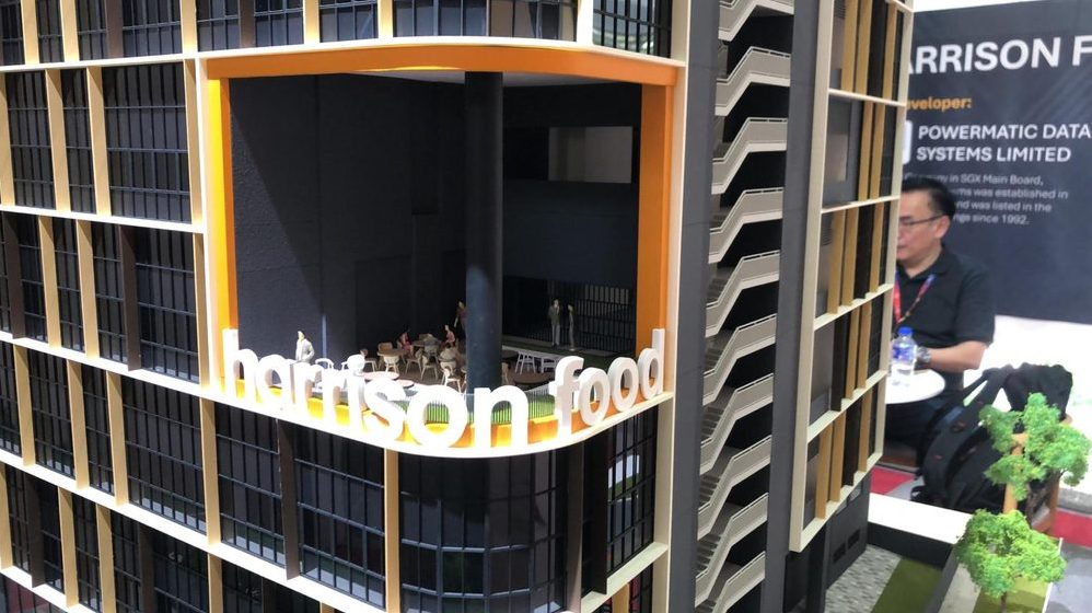 Harrison Food Building sales gallery model and developer profile
