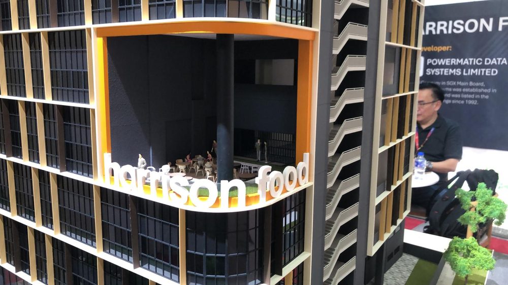 Harrison Food Building sales gallery model and developer profile